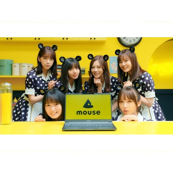 乃木坂46 スクリーンセーバー付き　mouse ノートPC シルバー 日本製 乃木坂46 スクリーンセーバー付き mouse ノートPC シルバー 日本製