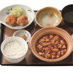 【本日発売】やよい軒“四川麻婆豆腐と唐揚げの定食”