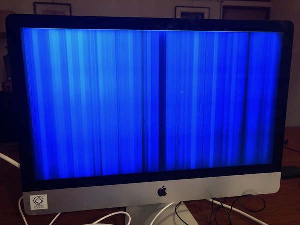 iMac  27インチ Retina　5K 2019年　画面割れ　動作問題なし