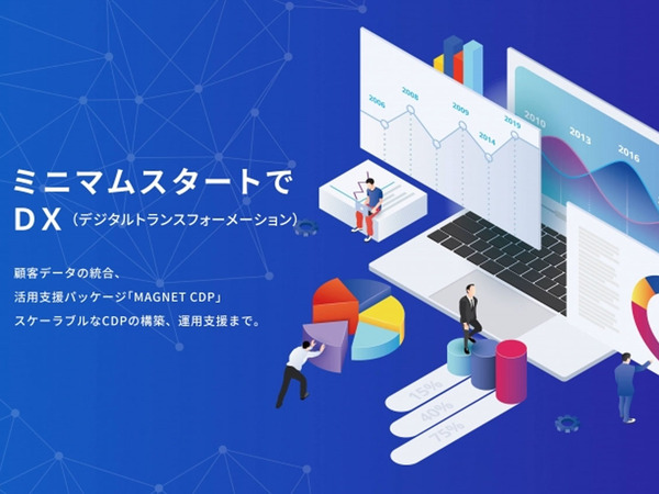 月額5万円から始められるマーケティングクラウドサービス「MAGNET CDP」