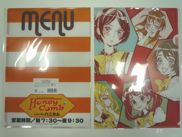 ハニカムクリアファイル　表裏