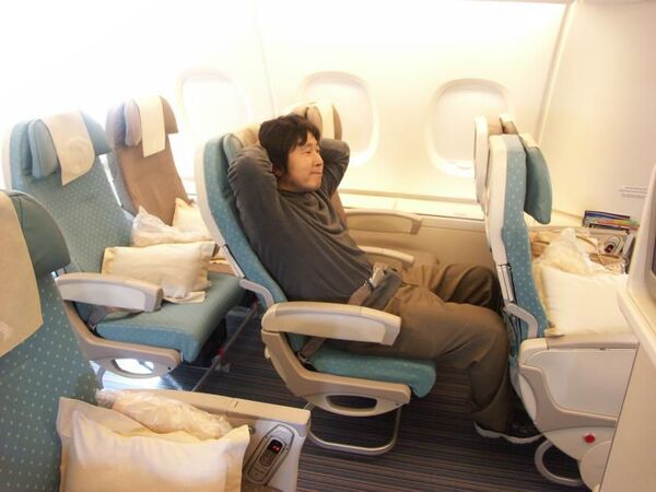 広々としたA380機内！