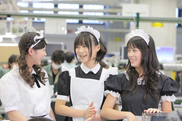 HP×アイドリング!!!『メイド in TOKYO』（朝日奈央編）：撮影でいちばん苦労した製品紹介。といってもフォンチーひとりが大変だったわけだが。