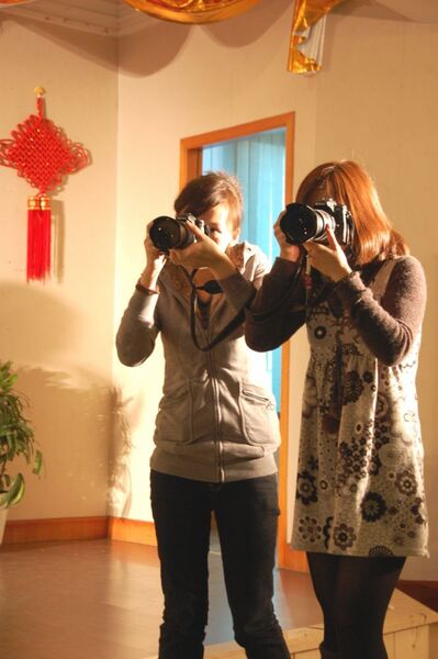 カメラ女子を発見！