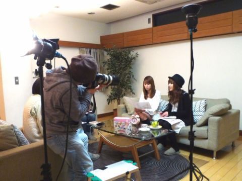 小清水＆喜多村インタビュー風景