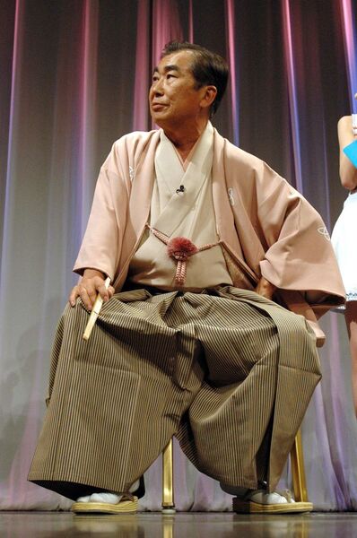 威厳たっぷりの三枝師匠