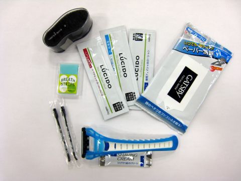 “清潔男子プラン”のアメニティーグッズ