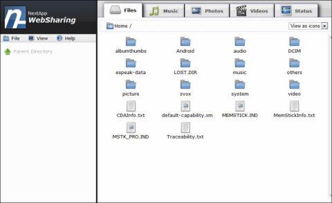 WebSharing File/Media Sync