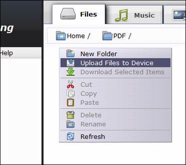 WebSharing File/Media Sync