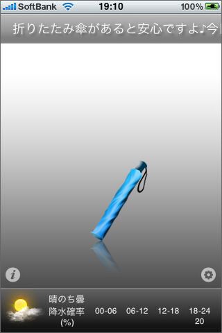 降らなかったら「よかった」という思考で