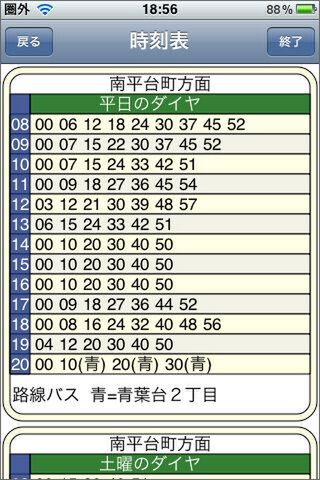 バス停の時刻表は雨で見づらいのがほとんどだしね