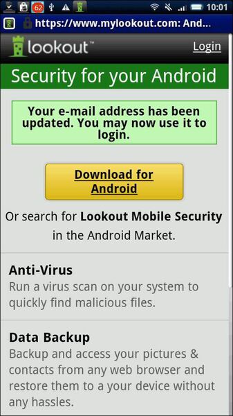 Lookout Mobile Security FREE
