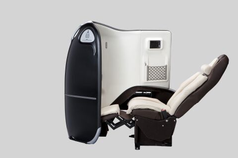 横から見た座席