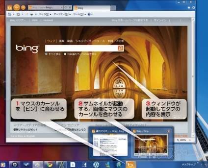 IE9ベータ版で遊ぼう：ワンボックスとピンサイト 