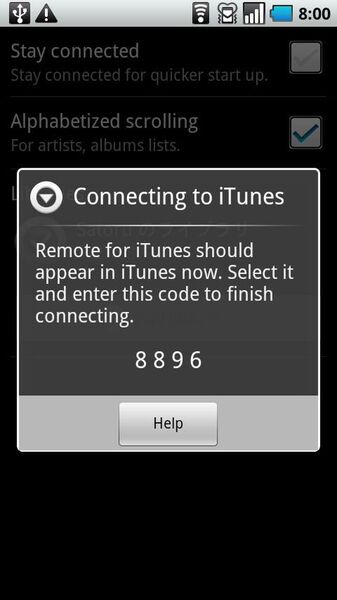 itunes remote change sign in