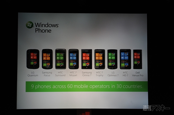 Windows Phone 7にIE9がやってくる！：いまは9種類のWindows Phone 7端末が30カ国、60のキャリアで提供