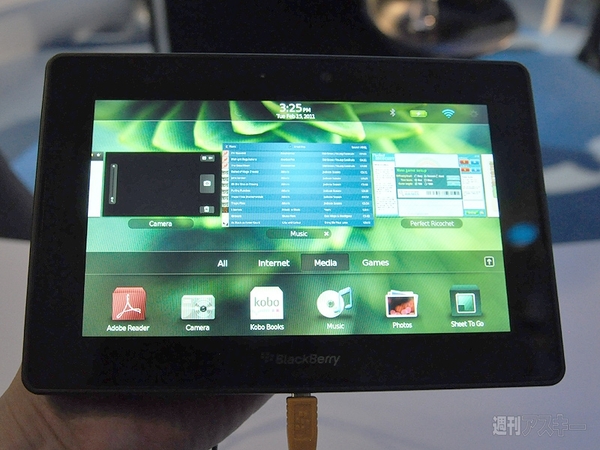 MWC2011 RIM PlayBook表面