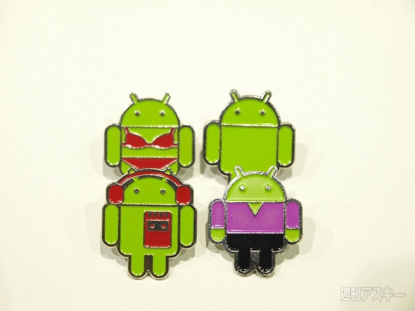 会場内でみかけたドロイド君たち