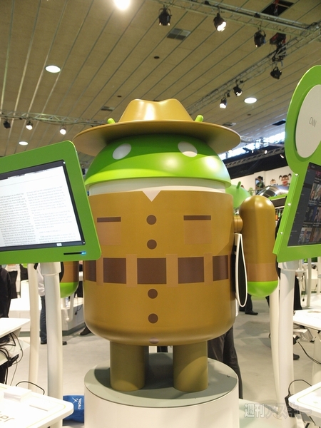 会場内でみかけたドロイド君たち