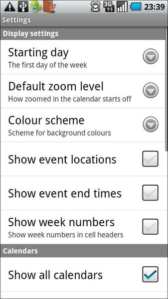 Touch Calendar Free