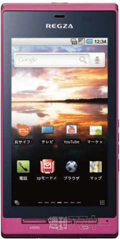 東芝 TOSHIBA REGZA 恐 T-01C スマホ ワンセグ