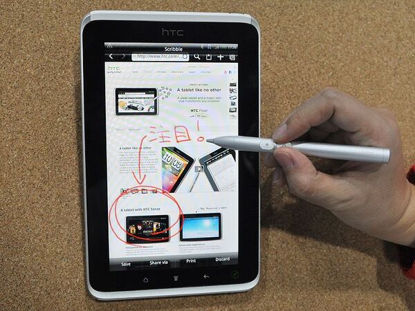 【海外端末】Androidタブレット『HTC Flyer』は付属のペンこそ主人公！