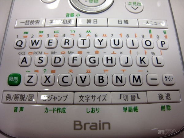 QWERTYキーボード付き