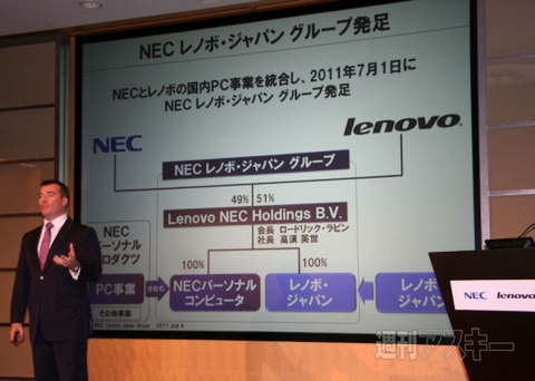 NEC レノボ・ジャパン グループ発足