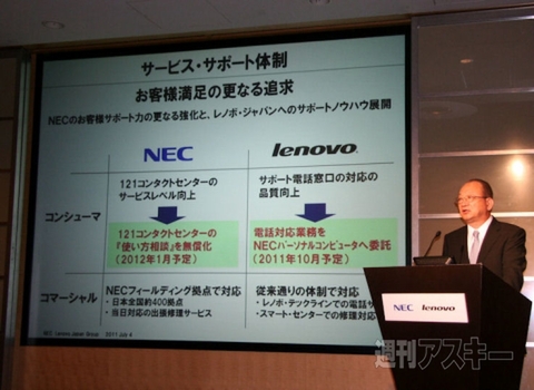 NEC レノボ・ジャパン グループ発足