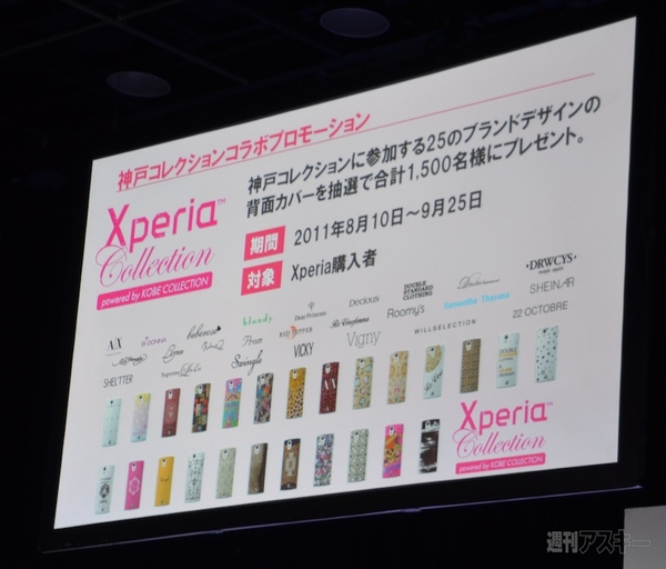 Xperia ray × 神戸コレクションコラボ背面カバー概要