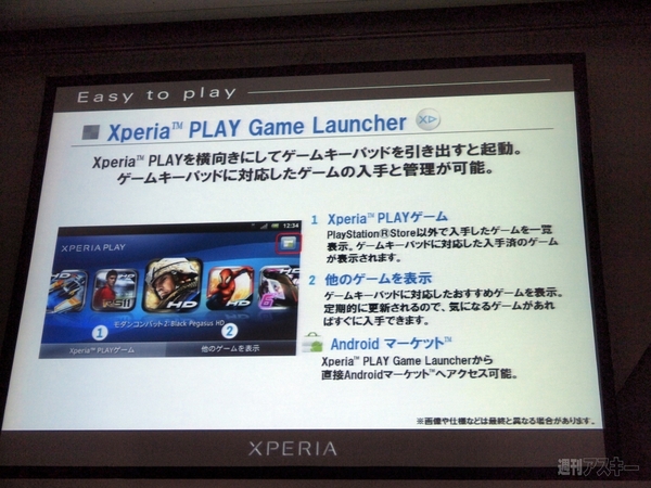 Xperia  PLAY 発表会