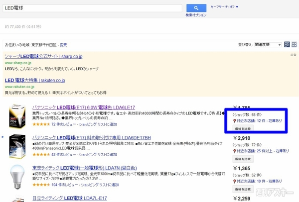 Google ローカルショッピング