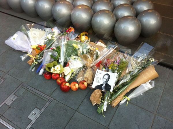 アップルストア献花