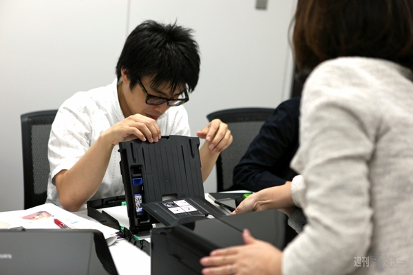 週アスにブラザーの新型複合機“MyMio”おひろめ隊が来た！