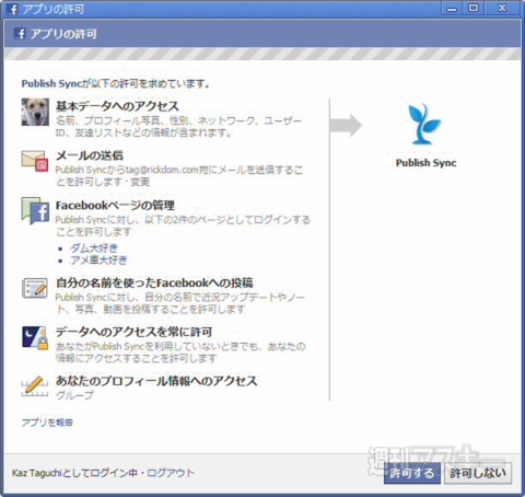 Publish sync for google+ ＆ facebook