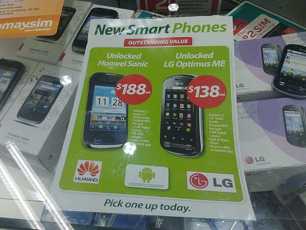 シドニーなら6000円でスマホが買えちゃう