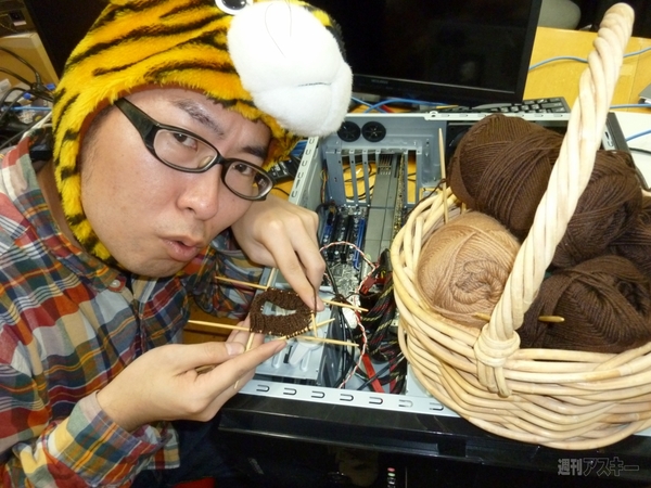 てぶくろ編み始めました