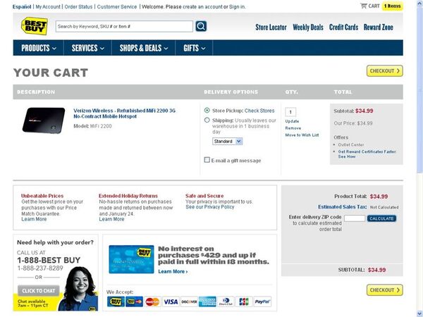 BestBuyは日本で注文、アメリカで受け取れる