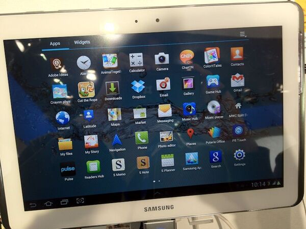 MWC2012：週アスで3人は『GALAXY Note 10.1』を買うね！