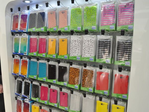 GALAXY Noteをアピールするサムスンブース