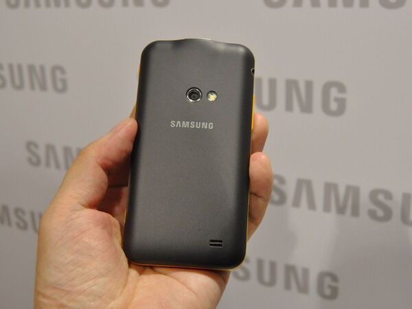 GALAXY Noteをアピールするサムスンブース