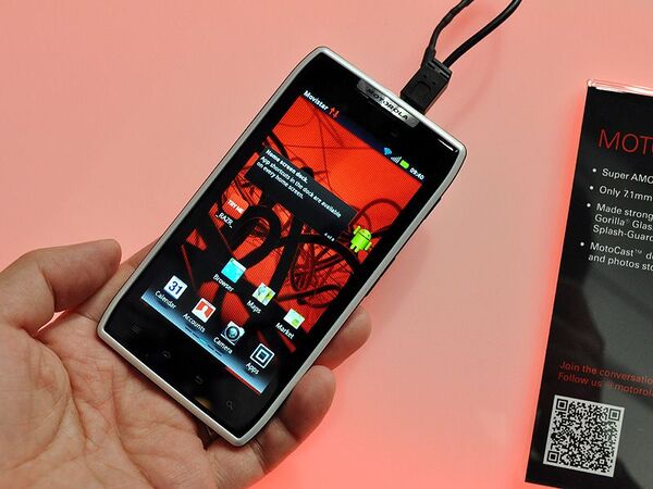 MWC2012：モトローラには最新スマートフォンが勢ぞろい