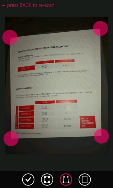 書類の傾きを補正してPDF化できるWP7アプリが無敵!!