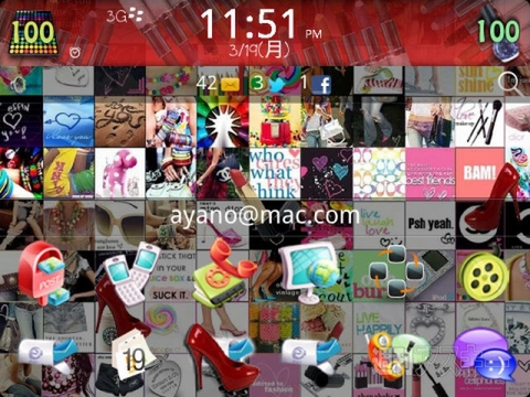 BlackBerry Bold 9900 アプリ