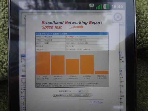 新iPadに日本通信のLTE対応SIMカードを入れたら異常に速かった