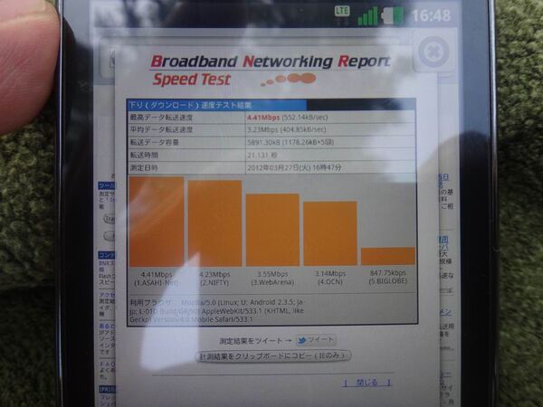 新iPadに日本通信のLTE対応SIMカードを入れたら異常に速かった