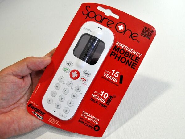 【海外端末】電池1本で動くおしゃれな緊急用ケータイ