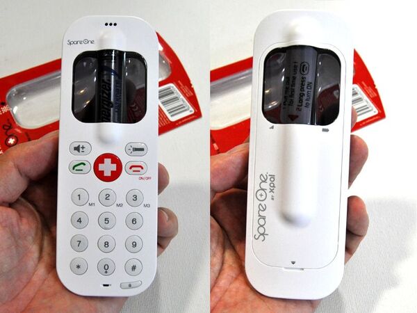 【海外端末】電池1本で動くおしゃれな緊急用ケータイ