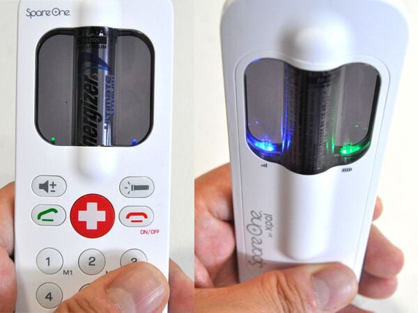 【海外端末】電池1本で動くおしゃれな緊急用ケータイ