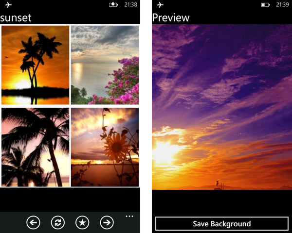 Windows Phoneの壁紙を解説